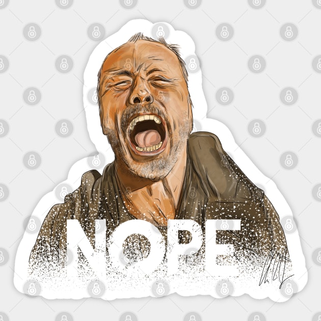 NOPE: Abducted Sticker by 51Deesigns